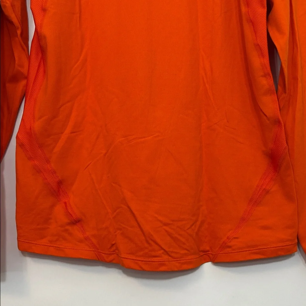 Nike Fit Dry Orange Half-Zip Pullover Lightweight Shirt‎ Jacket  Size Small